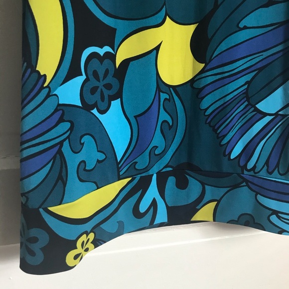 Trina Turk stretch shift dress in blue green, M - Picture 6 of 9